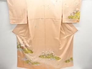 金彩雲に草花模様刺繍訪問着